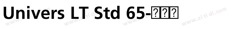 Univers LT Std 65字体转换